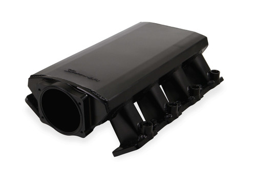 Sniper EFI Fab Intake Manifold Kit GM LS Black, by HOLLEY, Man. Part # 820112-1