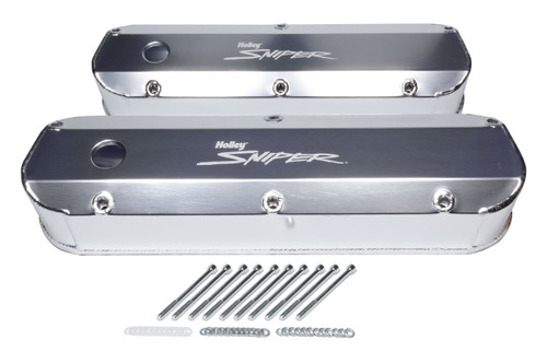 Sniper Fabricated Valve Covers  SBF Tall, by HOLLEY, Man. Part # 890012