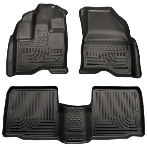 10-  Ford Taurus Front/ 2nd Floor Liners Black, by HUSKY LINERS, Man. Part # 98701