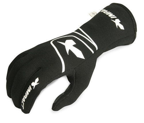 Glove G6 Black Medium SFI 3.3/5, by IMPACT RACING, Man. Part # 34200410
