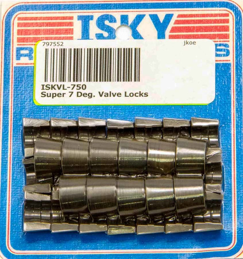 Super 7 Deg. Valve Locks 11/32in +.50, by ISKY CAMS, Man. Part # VL750