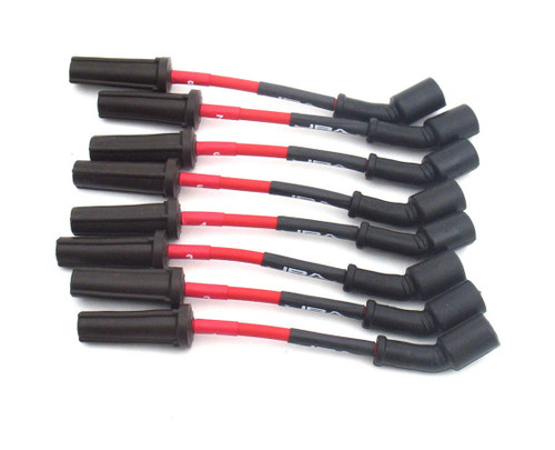 8mm Spark Plug Wire Set GM LS3 6.2L 10-18 Red, by JBA PERFORMANCE EXHAUST, Man. Part # W0812