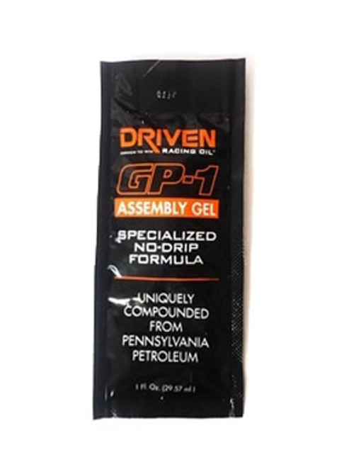 GP-1 Assembly GEL 1oz Packet No Drip Formula, by DRIVEN RACING OIL, Man. Part # 00778