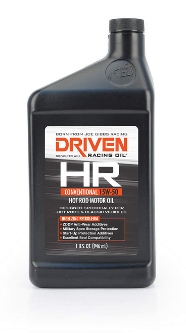 HR1 15w50 Petroleum Oil 1 Qt, by DRIVEN RACING OIL, Man. Part # 02106