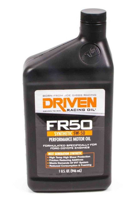 FR50 5w50 Synthetic Oil 1 Qt, by DRIVEN RACING OIL, Man. Part # 04106