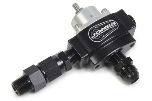 Fuel Regulator w/ Bypass Billet w / Idle Jet, by JONES RACING PRODUCTS, Man. Part # FP-8009-R2