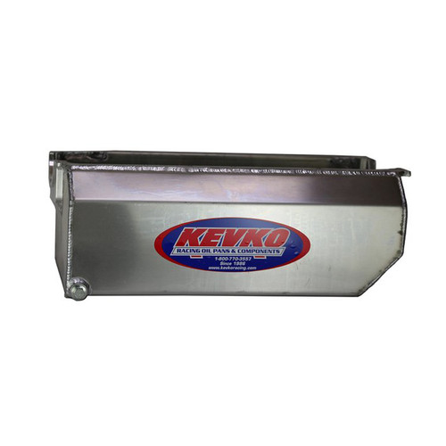 SBC Oil Pan - 10qt Box Style Alumuniun.  57-85, by KEVKO OIL PANS & COMPONENTS, Man. Part # 1097A