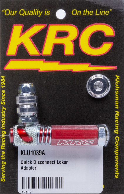 Quick Disconnect Lokar Adapter, by KLUHSMAN RACING PRODUCTS, Man. Part # KRC-1039A