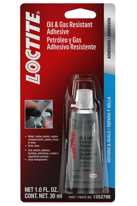 Oil & Gas Resistant Adhe sive 30ml Tube, by LOCTITE, Man. Part # 1252795