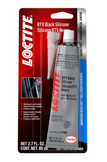 RTV Black Silicone Adhesive 80ml/2.7oz, by LOCTITE, Man. Part # 491979