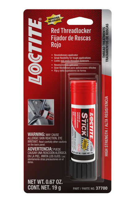 Threadlocker Red Stick 19g/.67oz, by LOCTITE, Man. Part # 511535