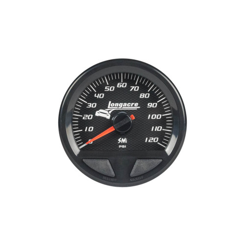 Waterproof SMI Fuel Pressure Gauge 0-100psi, by LONGACRE, Man. Part # 52-46743