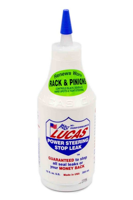 Power Steering Stop Leak 12 oz, by LUCAS OIL, Man. Part # LUC10008