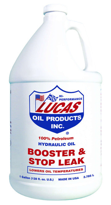 Hydraulic Oil Booster Stop Leak 4x1 Gallon, by LUCAS OIL, Man. Part # 10018