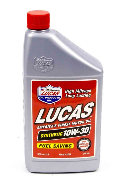 Synthetic 10w30 Oil 1 Qt, by LUCAS OIL, Man. Part # LUC10050