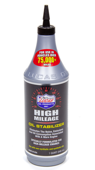 High Mileage Oil Stabili zer 1 Qt., by LUCAS OIL, Man. Part # LUC10118