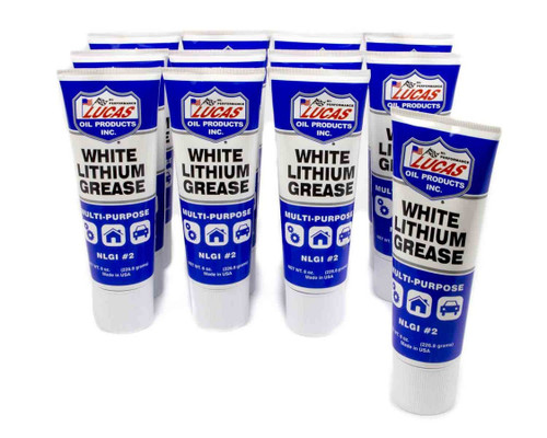 White Lithium Grease 12x8 Ounce, by LUCAS OIL, Man. Part # 10533