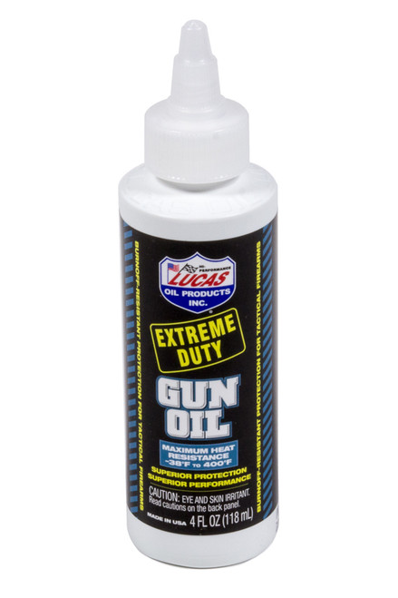 Extreme Duty Gun Oil 4 Ounce, by LUCAS OIL, Man. Part # LUC10877