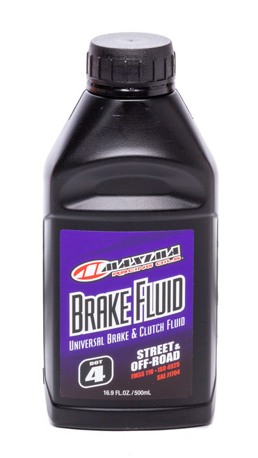 Brake Fluid Dot 4 16.9oz Bottle, by MAXIMA RACING OILS, Man. Part # 80-86916S