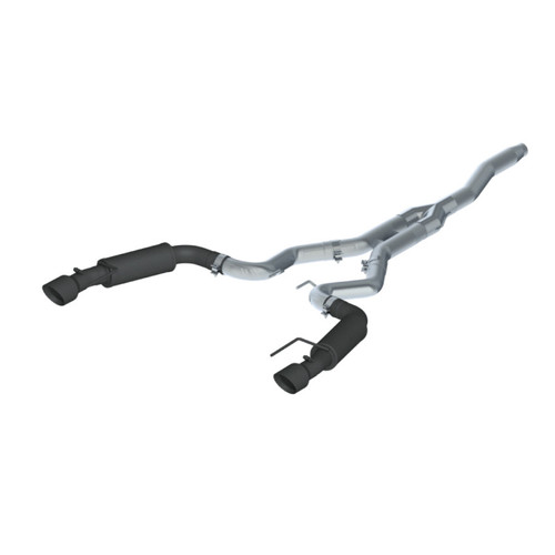 15-17 Ford Mustang 2.3L 3in Cat Back Exhaust, by MBRP, INC, Man. Part # S7275BLK