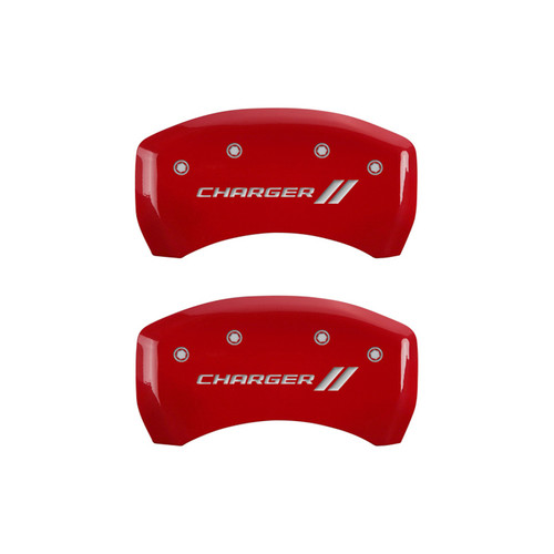 11-   Charger Caliper Covers Red, by MGP CALIPER COVER, Man. Part # 12181SCH1RD