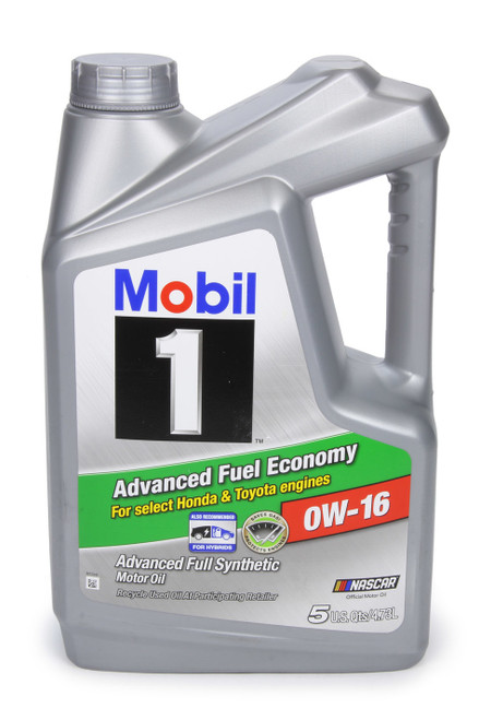 Mobil 1 Synthetic Oil 0w16 5 Quart Jug, by MOBIL 1, Man. Part # MOB124322-1