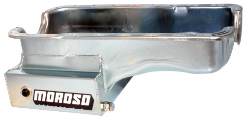 SBF 302 S/S & R/R Oil Pan - 9qt. Front Sump, by MOROSO, Man. Part # 20503