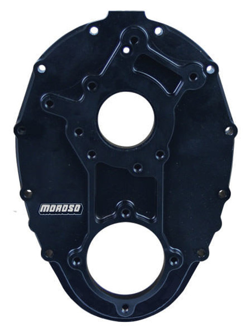 SBC Billet Alm. Timing Cover - Sprint Car, by MOROSO, Man. Part # 60200