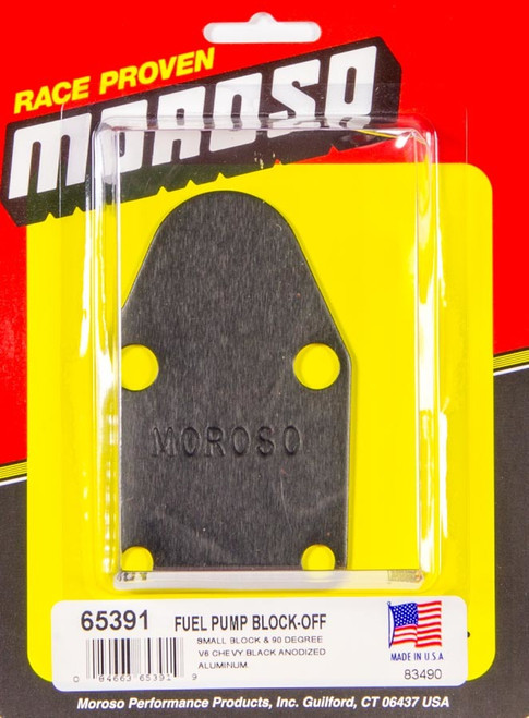 Sb Chevy F.P. Block-Off , by MOROSO, Man. Part # 65391