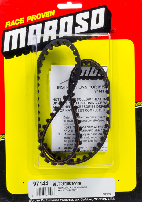 Radius Tooth Drive Belt - 25.2 Long, by MOROSO, Man. Part # 97144