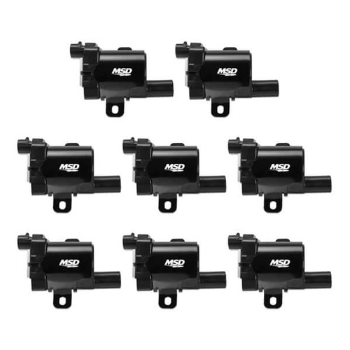 Coil GM L-Series Truck 99-07 MSD Black 8pk, by MSD IGNITION, Man. Part # 826383