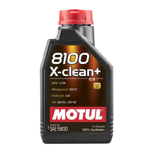 8100 X-Clean+ 5w30 1 Liter, by MOTUL USA, Man. Part # MTL106376