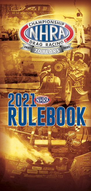 NHRA 2021 Rule Book , by NHRA RULE BOOKS, Man. Part # NHR2021