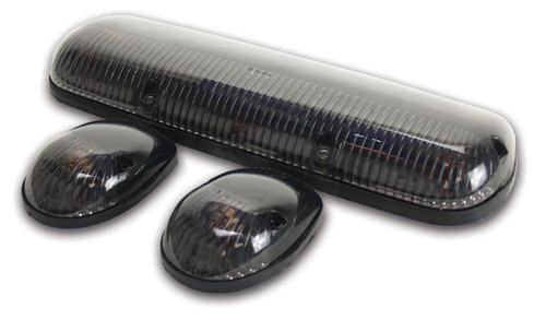 Cab Roof Lights Smoke 02-06 GM P/U LED, by PACER PERFORMANCE, Man. Part # 20-253S