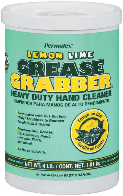 Grease Grabber Heavy Dut y Hand Cleaner 4lb Tub, by PERMATEX, Man. Part # 13106