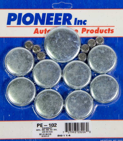 454 Chevy Freeze Plug Kit, by PIONEER, Man. Part # PE-102