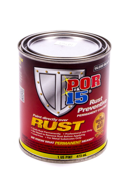 POR-15 Paint Pint Gloss Black, by POR-15, Man. Part # 45008