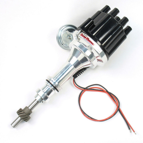 SBF Ignitor III Dist. w/Blk Cap & Vac Advance, by PERTRONIX IGNITION, Man. Part # D7130700