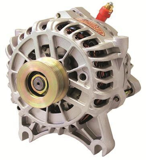 200amp Alternator Ford 6G Style Natural Finish, by POWERMASTER, Man. Part # 47795