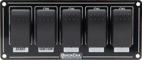 Ignition Panel w/ Rocker Switches, by QUICKCAR RACING PRODUCTS, Man. Part # 52-865