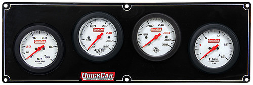4 Gauge Extreme Panel OP/WT/OT/FP, by QUICKCAR RACING PRODUCTS, Man. Part # 61-7021