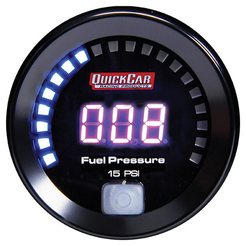 Digital Fuel Pressure Gauge 0-15, by QUICKCAR RACING PRODUCTS, Man. Part # 67-000
