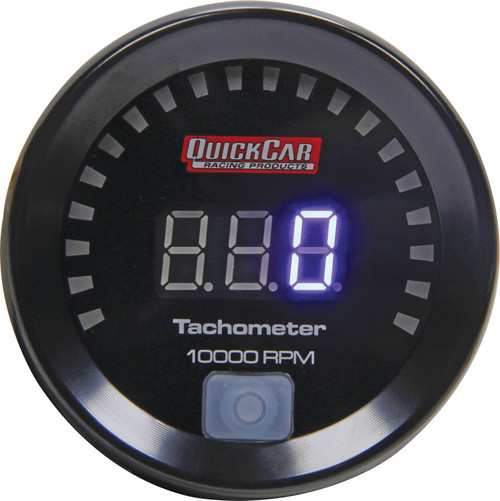 Digital Tachometer 2-1/16in, by QUICKCAR RACING PRODUCTS, Man. Part # 67-001