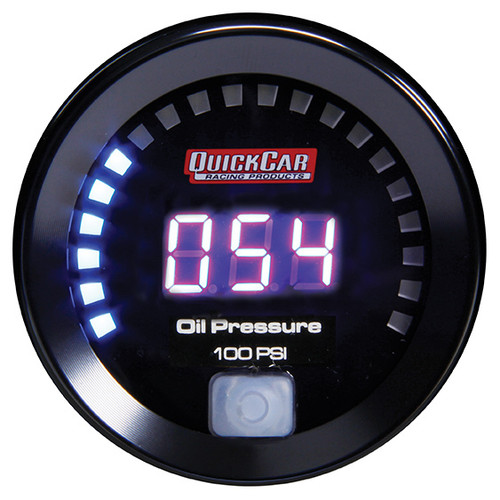 Digital Oil Pressure Gauge 0-100, by QUICKCAR RACING PRODUCTS, Man. Part # 67-003