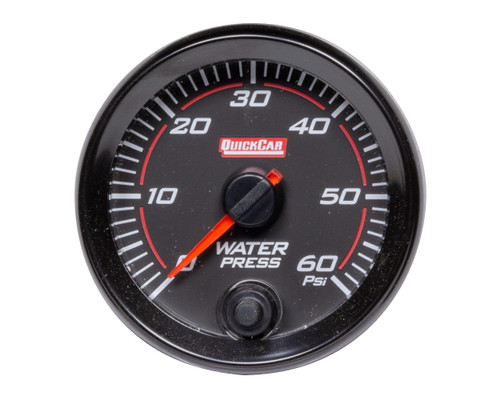 Redline Gauge Water Pressure, by QUICKCAR RACING PRODUCTS, Man. Part # 69-008