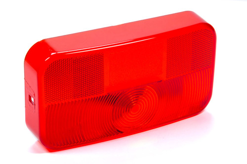 Replacement Taillight Lens Red W/ License Brkt, by REESE, Man. Part # 34-92-708
