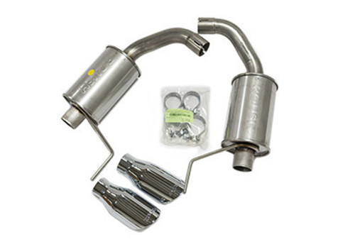 Axle Back Exhaust Kit 15-21 Mustang V6/I4, by ROUSH PERFORMANCE PARTS, Man. Part # 421837