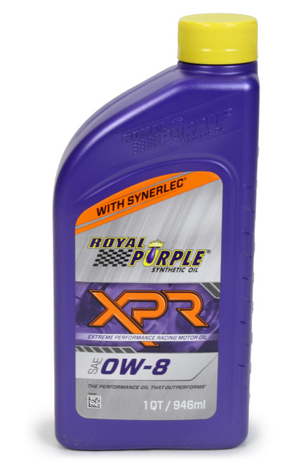 0w8 XPR Racing Oil 1 Qt. , by ROYAL PURPLE, Man. Part # ROY01009