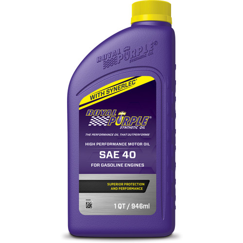 SAE 40 Engine Oil qt , by ROYAL PURPLE, Man. Part # ROY01040