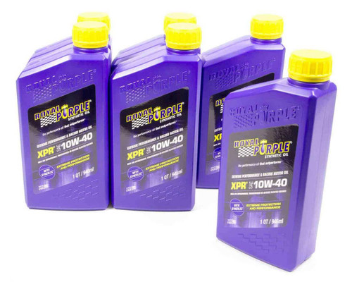 10w40 XPR RAcing Oil Case 6x1 Quart, by ROYAL PURPLE, Man. Part # 06041